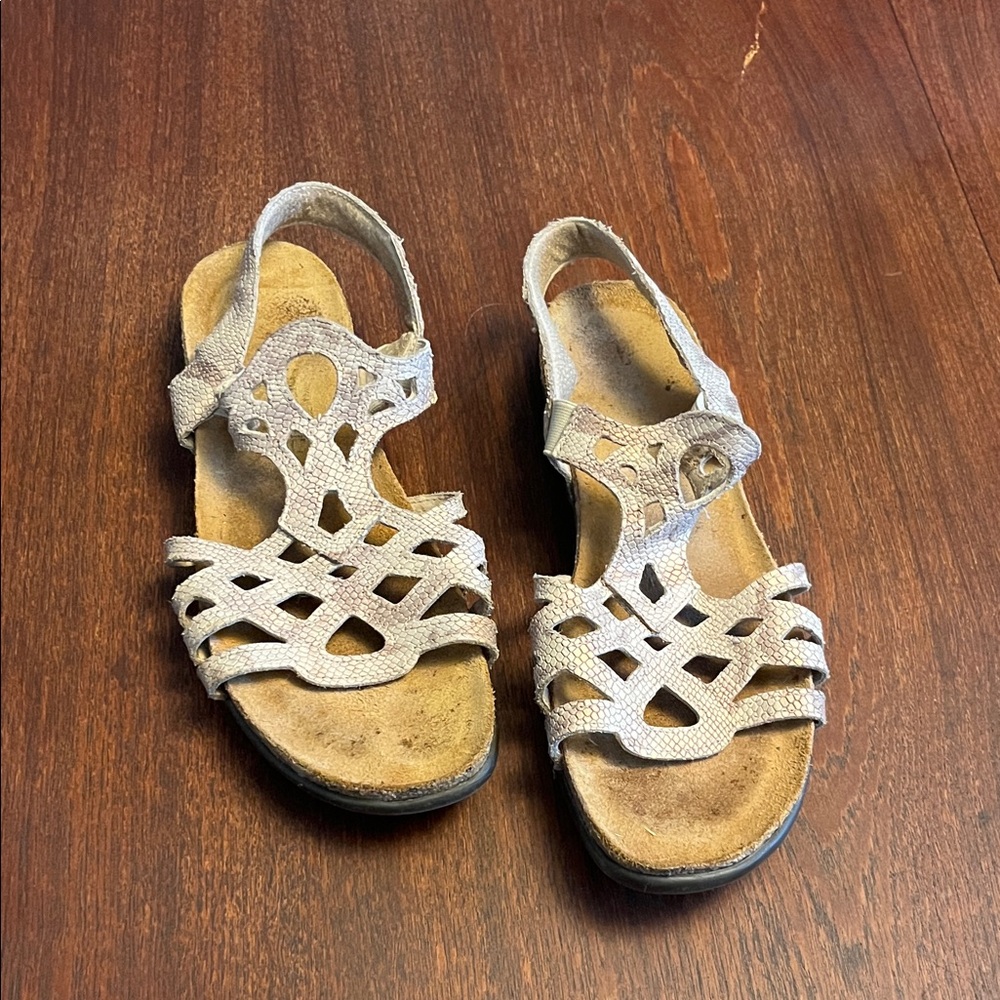Naot Rose Gold Strappy Sandals